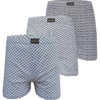 Trenýrky Lodan Pánské trenýrky bavlněné mix barev - Findrao (3 ks v balení) Barva: Mix barva, Velikost: L