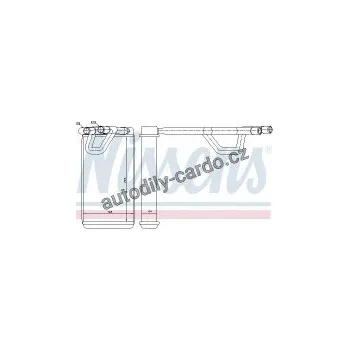 Chladič motoru Výměník tepla NISSENS 72208