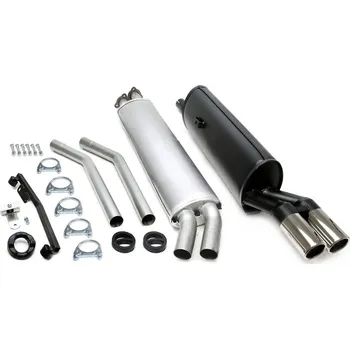 Autodíl TA Technix sportovní výfuk BMW řada 5 (E28, 81 - 87), 2x 70 mm rovná nerezová koncovka s pertlem