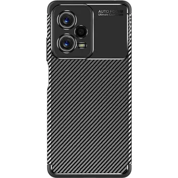 Telefonní příslušenství Kryt Xiaomi Redmi Note 12 5G / POCO X5 5G Armored Shockproof Carbon Fiber černý