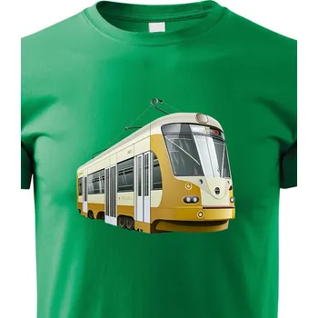 Chlapecké tričko Dětské triko Tramvaj, Barva Zelená, Velikost 110 cm/4 roky, Canvas Dětské tričko Bezvatriko.cz 1834