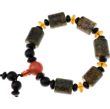 Náramek Náramek achát valounky vz. č.38