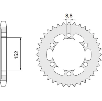Řetězová sada pro motocykl CHT rozeta 841 42 (841-42) YAMAHA SR 500 78-80, XT 500 76-80 (řetěz 530) (CHT rozeta 841 42 (841-42) YAMAHA SR 500 78-80, XT 500 76-80 (řetěz 530))