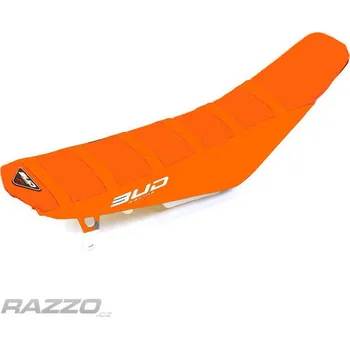 Moto sedlo Potah sedla BudRacing Seat Cover FullTraction KTM SX SXF 19-22 EXC 20-23 Orange