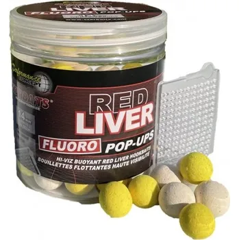 Boilies Starbaits Pop-up Fluo Red Liver 80g 14mm