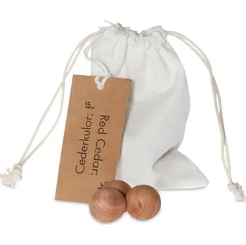 Iris Hantverk Cedrové kuličky do šatní skříně, 15ks / bavlněný pytlík