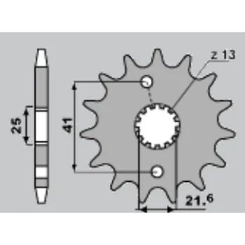 Řetězová sada pro motocykl CHT řetězové kolo přední 438 15 SUZUKI DR 650 (438-15) (CHT řetězové kolo přední 438 15 SUZUKI DR 650 (438-15))