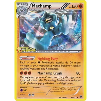 Karetní hra Machamp 046/111 - Furious Fists Typ karty: Reverse Holo