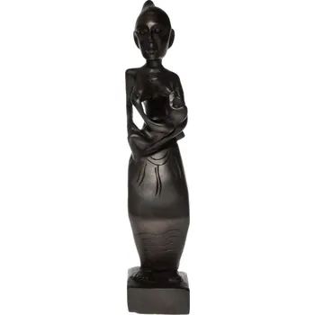 Soška Žena dřevo 22 cm kojící