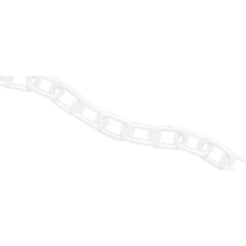Řetěz Plastový řetěz, bílá, Ø 6 mm, délka 25 m