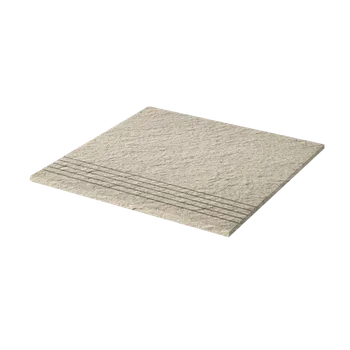 Dlažba Rako Taurus Granit 61 Tunis TCV34061, schodovka, béžová, matná, reliéfní, 30 x 30 x 0,8 cm