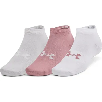 ponožky Under Armour Essential Low Cut 3 Pack - 697/Pink Elixir/White/Halo Gray 36.5-42