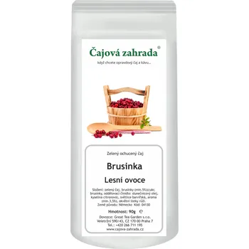 Čajová zahrada Brusinka & Lesní ovoce - zelený ochucený čaj Varianta: zelený čaj 500g