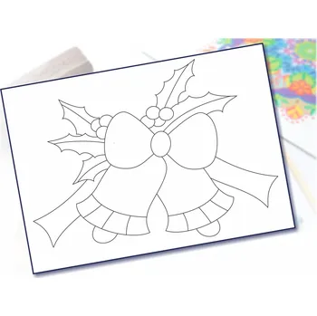 Radost v písku Šablona na pískování vánoční zvoneček Varianta: A4 (210 x 297 mm)