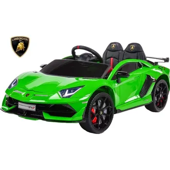 Dětské elektrovozidlo Dětské elektrické auto Lamborghini Aventador, 12V, lakované zelené