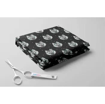 Dámské plavky Lycra exclusive, Geometričtí vlci Barva: Černá