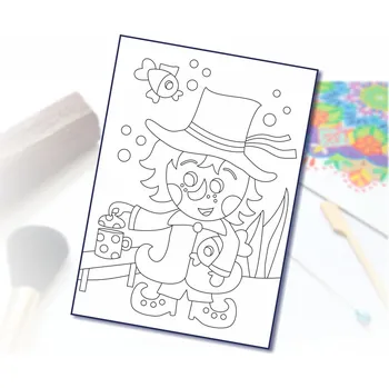 Radost v písku Šablona na pískování vodníček Varianta: A5 (148 x 210 mm)