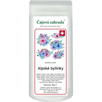 Horký nápoj Čajová zahrada Alpské bylinky - bylinná směs