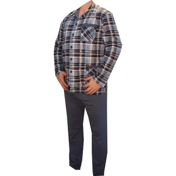 Pánské pyžamo xcena Pyžama pánská rozepínací Velikost: XXL