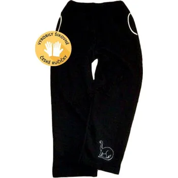 Betty Mode (ušito v ČR) Chlapecké tepláky bavlněné černé dino 92