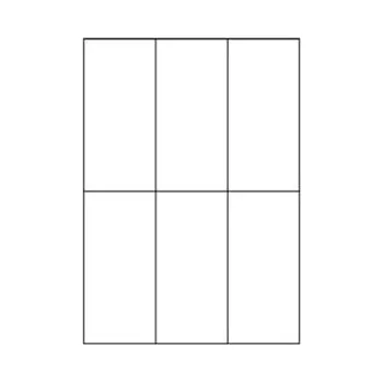 Speciální papír Samolepicí bílé etikety 70 x 148,5 mm, A4 (100 ks)