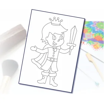 Radost v písku Šablona na pískování princ Varianta: A4 (210 × 297 mm)