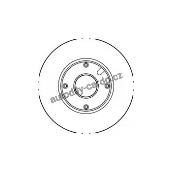 Brzdový kotouč Brzdový kotouč TRW DF2629 - DAIHATSU FEROZA