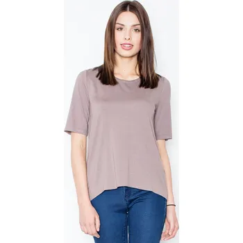 Dámská halenka Halenka s odhalenými zády M436 FIGL Barva: Hnědá, Velikost: XL