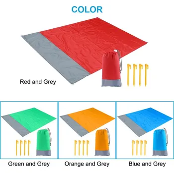 Cestování Magická podložka na pláž - červená