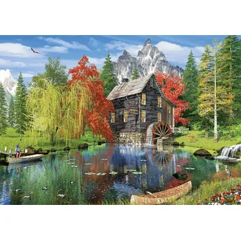 Puzzle Art Puzzle Rybaření u mlýna, 1500 dílků + k objednávce puzzle zdarma