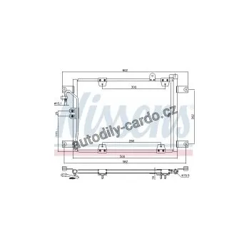 Chladič motoru Chladič klimatizace NISSENS 940578