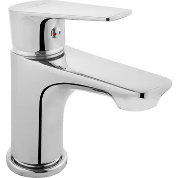 Vodovodní baterie Invena Dokos, umyvadlová baterie, chrom, INV-BU-19-001-V