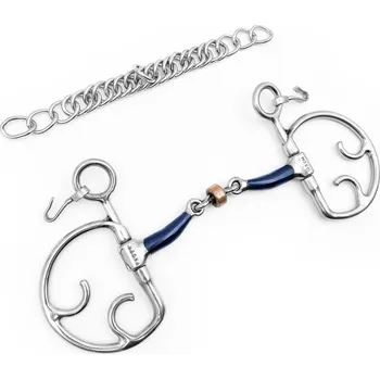 Udidlo pro koně Udidlo Thiedemann dvakrát lomené Sweet Iron Julia Fager 14,5 cm