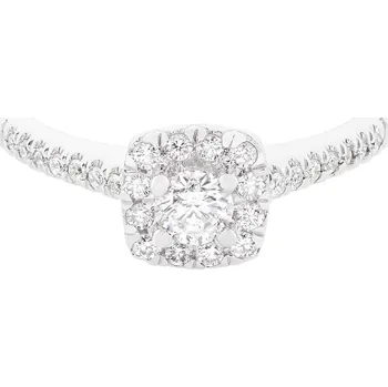 Prsten Dámský diamantový prsten z bílého zlata RB10002EG