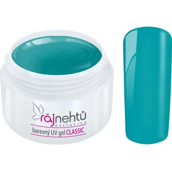 Umělé nehty Ráj nehtů Barevný UV gel CLASSIC - Deep Turquoise 5ml