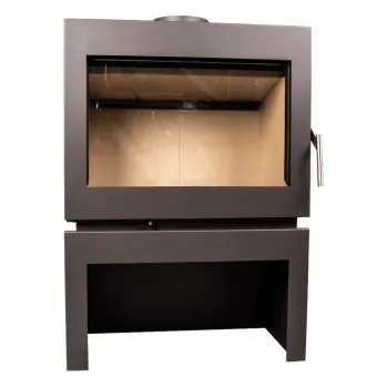 Krbová kamna VIPS gas ATENEA 8.6 kW antracitově šedá