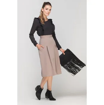 Dámská halenka Halenka se svislými volánky BLU136 Barva: Černá, Velikost: M