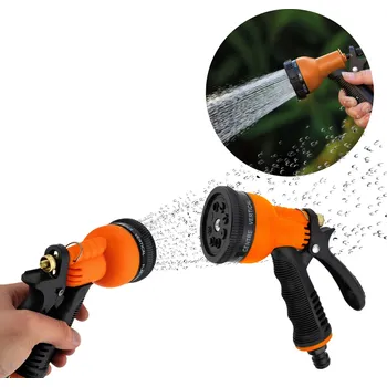 Zahradní pistole Zahradní pistole 8v1 13 x 20 cm černá/oranžová