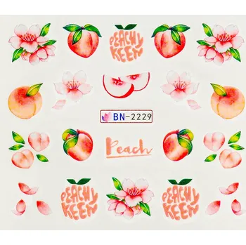 Lak na nehty BIO NAILS Vodolepka BN-2229 ovoce a nápisy