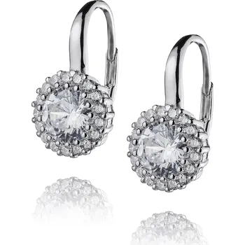 Náušnice NUBIS® Stříbrné dámské náušnice se zirkony - NB-3279