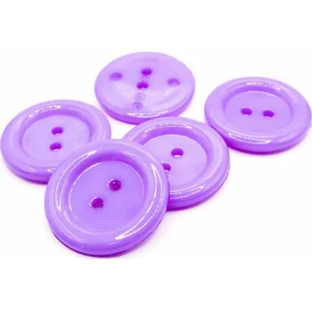 Knoflík Dírkový maxi knoflík - fialová - průměr 3,8 cm