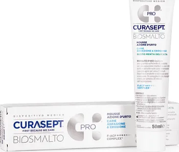 Zubní pasta CURASEPT Biosmalto Mousse Caries Abraze & Eroze Mint 50 ml