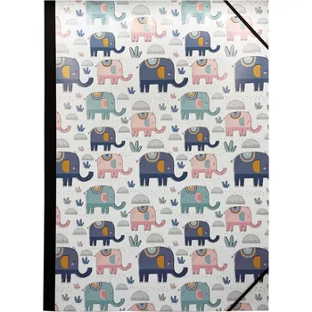 Desky na výkresy A3 (A3, A4), gumička, motiv SLONI