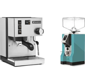 Kávovar Rancilio Silvia E + Eureka Mignon Specialita, CR tiffany blue