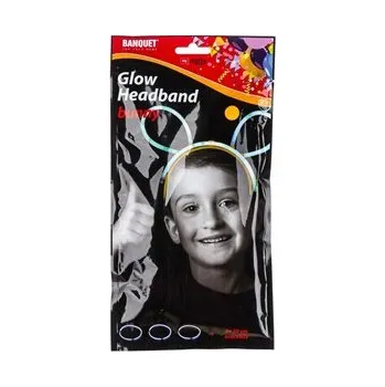 Čelenka BANQUET Svítící čelenka uši a 3 náramky 20 cm MY PARTY (BANQUET Svítící čelenka uši a 3 náramky 20 cm MY PARTY)