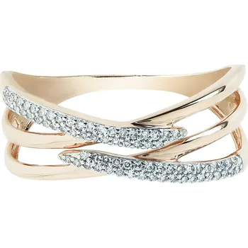 Prsten Dámský diamantový prsten ze zlata FR5354