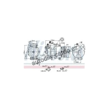 Chladič motoru Kompresor klimatizace NISSENS 89341