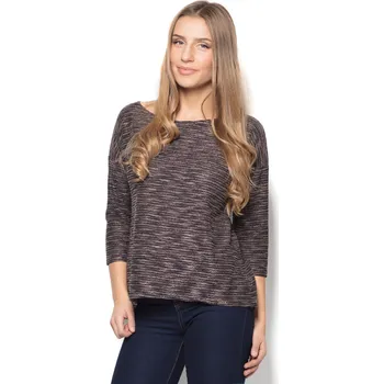 Dámská halenka Halenka se síťovaném pruhem na zádech K304 KATRUS Barva: Béžová, Velikost: XL