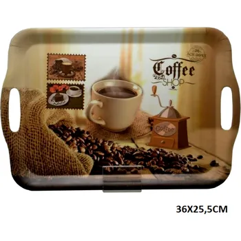 Queen Isabell Collection Plastový tác COFFEE - 36 x 25,5 cm