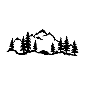 Samolepící dekorace SAMOLEPKA Krajina hory 033 levá (01 - černá) NA AUTO, NÁLEPKA, FÓLIE, POLEP, TUNING, VLASTNÍ TEXT, TISK, AUTOSAMOLEPKY.cz, POLEPY, OBRÁZEK, LOGO, SAMOLEPKY